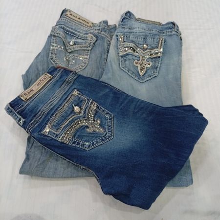 CR7942 Rock Revival Flare Jeans