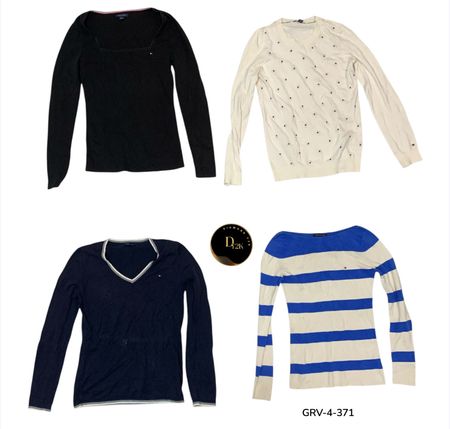 Pull en maille filet tendance - essentiel parfait pour l'hiver (GRV-4-371)