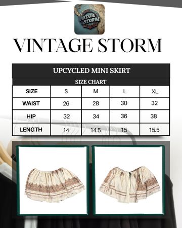 Upcycled Mini Skirt