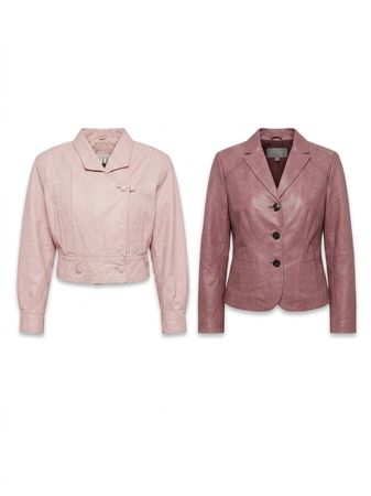 (FV-1317) Y2K Solid Color Leather jackets