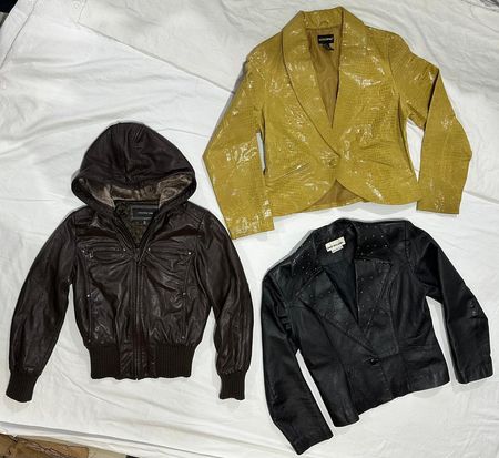 Ladies Leather Jacket 🧥 Y2K Style Jacket B#037 10-Pcs
