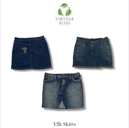 Y2K Denim Midi skirts