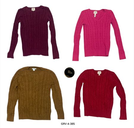Vintage Style Cable Knit Sweater – Cozy & Timeless (GRV-4-385)