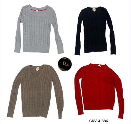 Pull en tricot doux – Coupe confortable tendance Y2K (GRV-4-386)