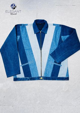 UPCYCLED Zip - Up Denim Jackets - EVR0517