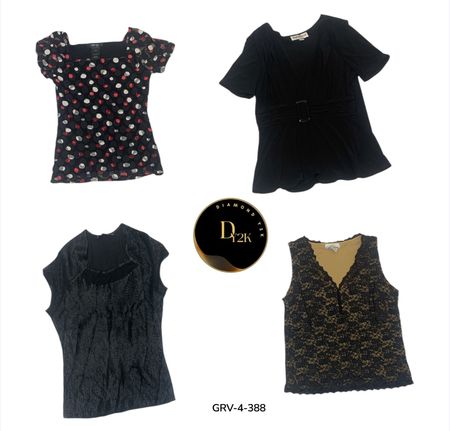 Blouse à manches courtes – Chic essentiel de tous les jours (GRV-4-388)