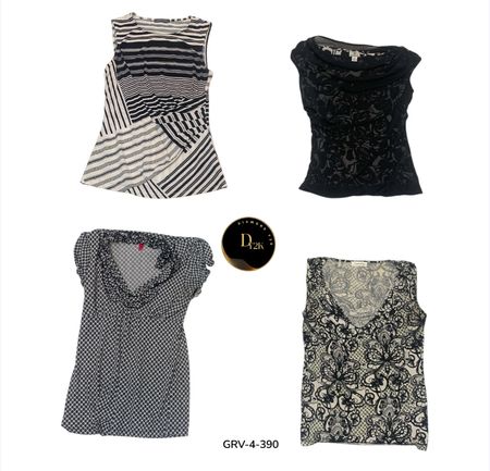 Blouse à manches courtes Y2K – Vibes rétro chic (GRV-4-390)