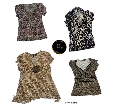 Classic Short Sleeve Blouse – Effortless Everyday Wear. (GRV-4-395)