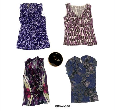 Short Sleeve Blouse – Soft Fabric & Modern Look. (GRV-4-396)