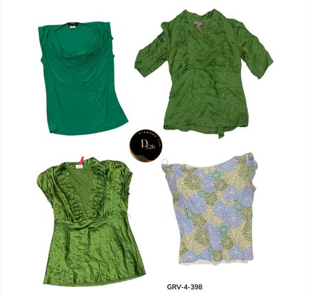 Y2K Short Sleeve Blouse – Retro Chic Vibes (GRV-4-398)