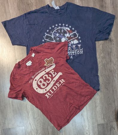 5373 - Bedruckte T-Shirts mit halben Ärmeln