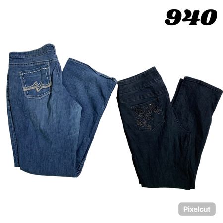 Y2K Embellishment Jeans (brans) Cato, vigoss, and comes etc. #940
