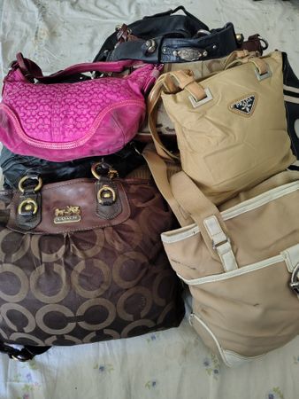 Luxury branded handbag