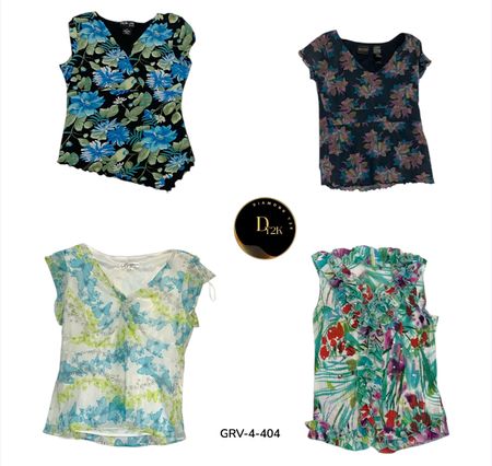 Y2K inspirierte Kurzarmbluse – Soft Girl Ästhetik (GRV-4-404)