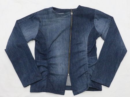 CR1550 Upcycled Denim Fitted Jacket