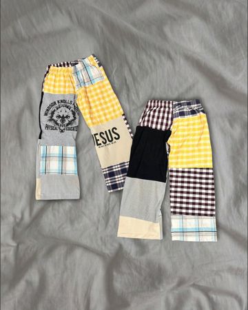 Upcycled Patchwork Cotton Pant