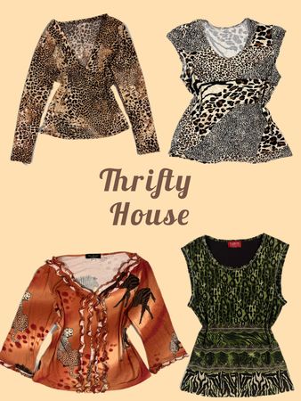 Closet of a Jungle Muse Y2K Tops(TH/374)