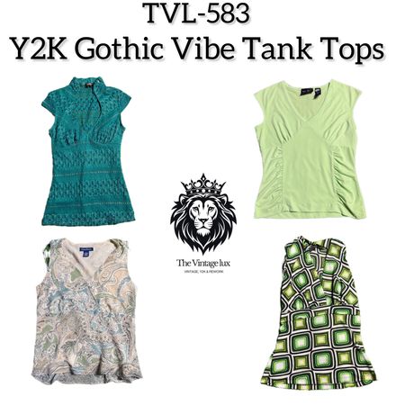Y2K Gothic Vibe Tank Tops (TVL-583)