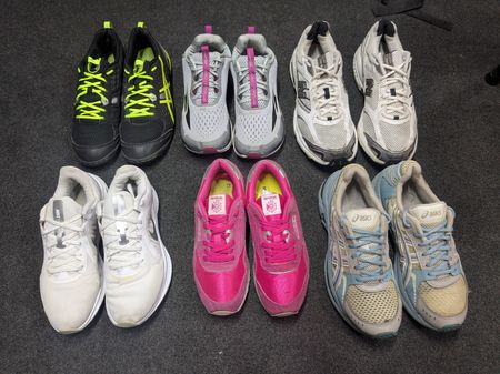 Mixed branded shoes