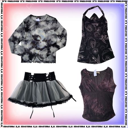 Emo MySpace Set - tops, dresses, skirts (SS-2339)
