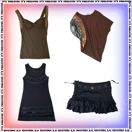 Rhinestone Royalty Bundle - tops, dresses and skirts (SS-2346)