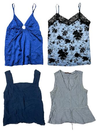 Cool-Toned Blue x Y2K Tops: TT-239