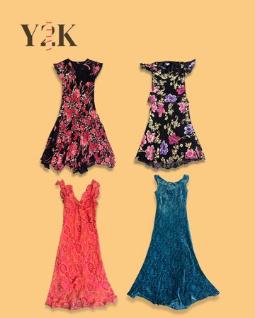 Y2K Floral Dress Edit (Yv-675)