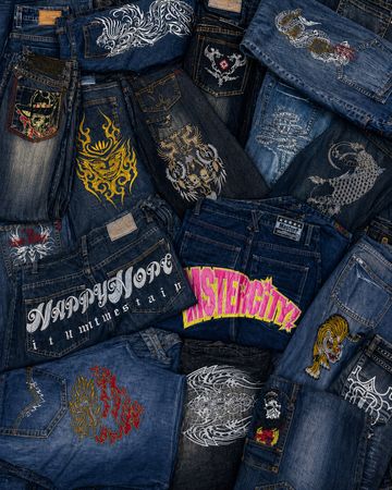 Hip Hop Tattoo Jeans