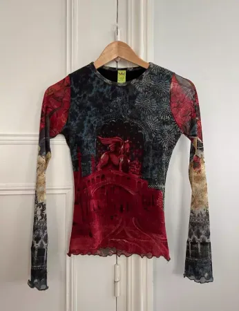 Y2k mix blouse