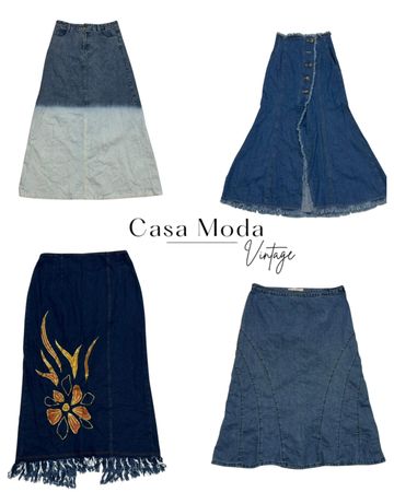 290426-6 Y2K Denim Maxi skirts 10 pcs