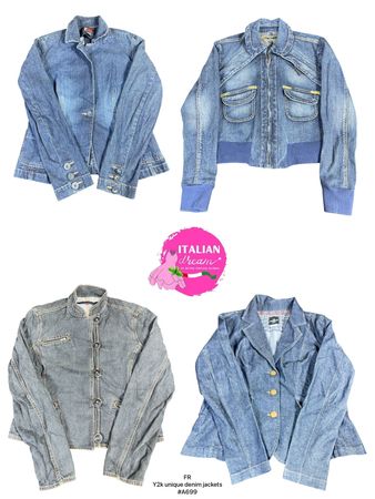 Y2k unique denim jackets