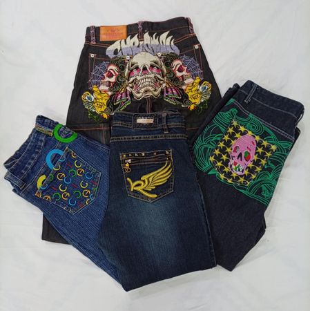 CR8019 Vintage Designer Ladies Jeans