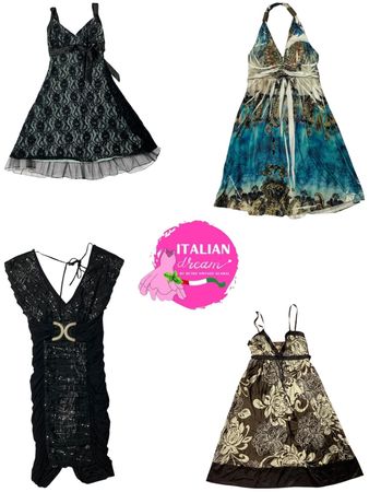 y2k midi length dresses