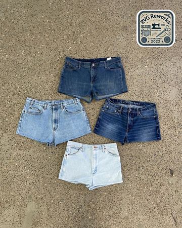 Upcycled Denim Hot Shorts
