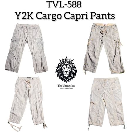 Y2K Cargo Capri Pants (TVL-588)