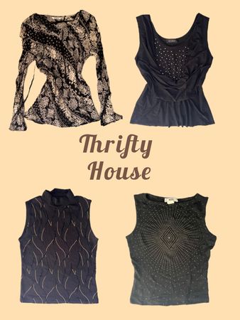 Shadow Sync Black Y2K Tops(TH/376)