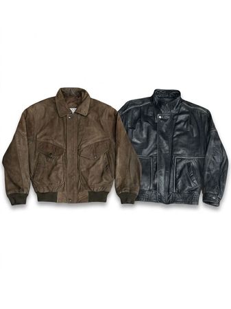 (FV-1354) Vintage Bomber Leather jackets