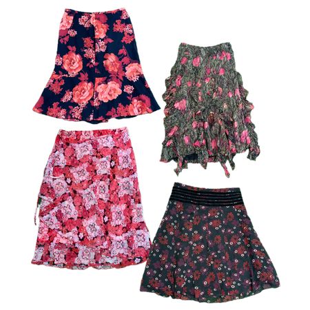 Y2K Nature Vibe Printed Maxi Skirts Rw-1899