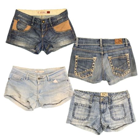 Y2K Edgy Girl Denim Micro Mini Shorts RW-1900