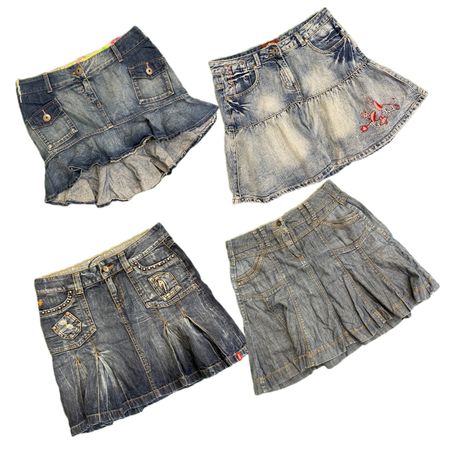 Y2K Edgi Girl Denim Mini Skirts RW-1901