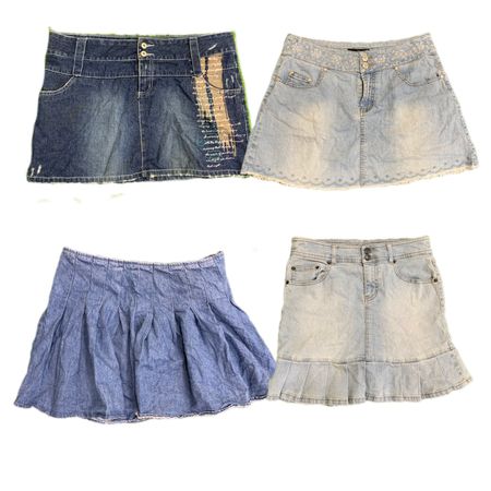 Gonna mini di jeans Y2K NYC IT Girl RW-1902