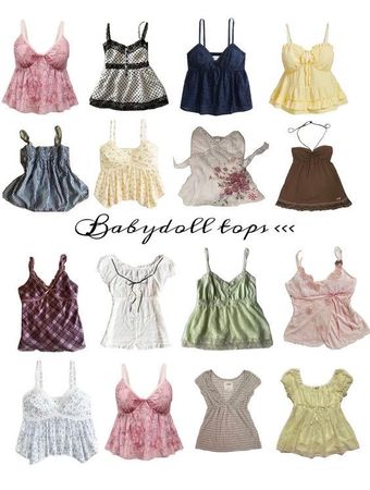 Y2K Glamour & Babydoll Tops - (30/04)