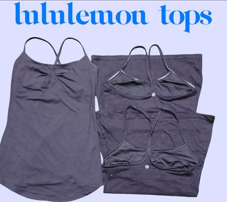 Lululemon tops pretos