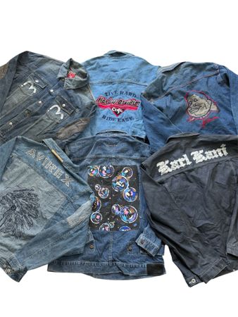 Hip hop baggy denim jackets bundle