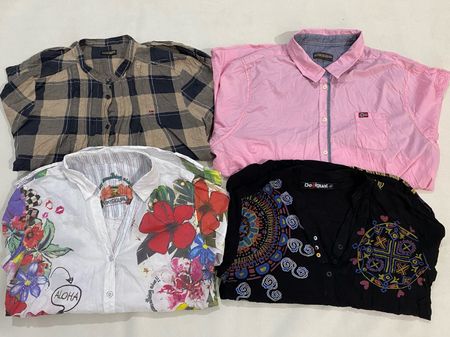 Women  Desgual & Napapijri button up Shirt blouse 15Pcs