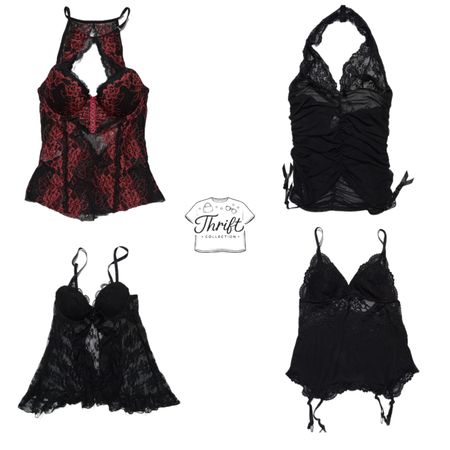 Y2k romantic cami and corset ( TC004 )