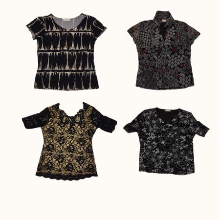 Y2K Grunge & Goth Floral Lace Top Bundle
(ST 019)