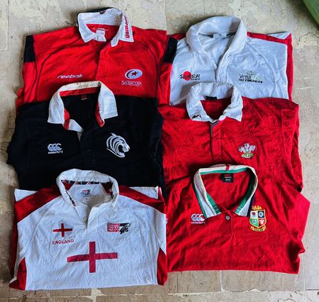 Mix vintage club rugby shirts bundle 122
