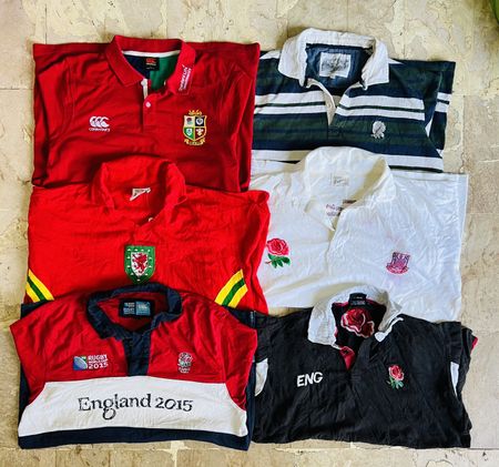 Mix vintage club rugby shirts bundle 123