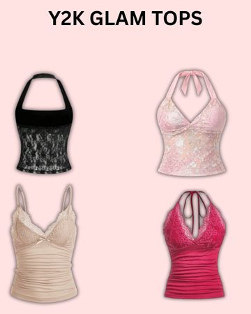 Y2K Glam Tops #010526
